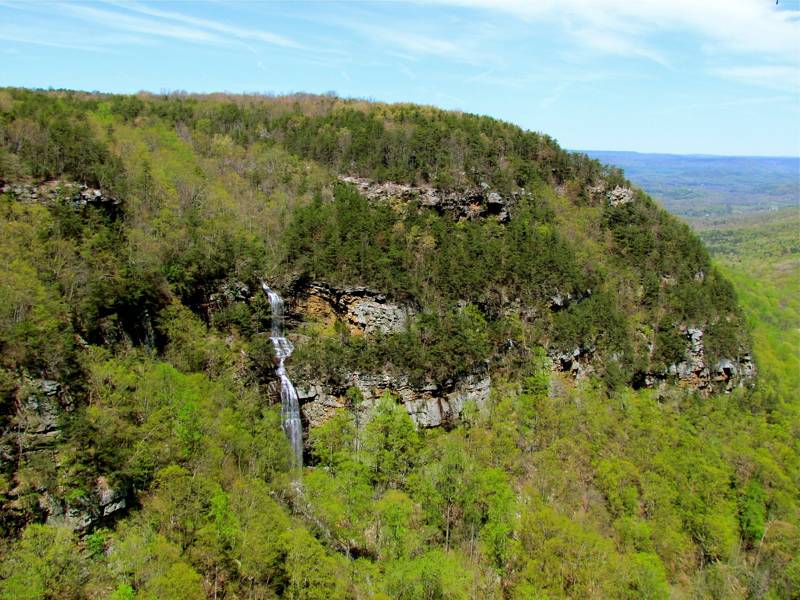 Cloudland Canyon with Hemlock Falls in spring