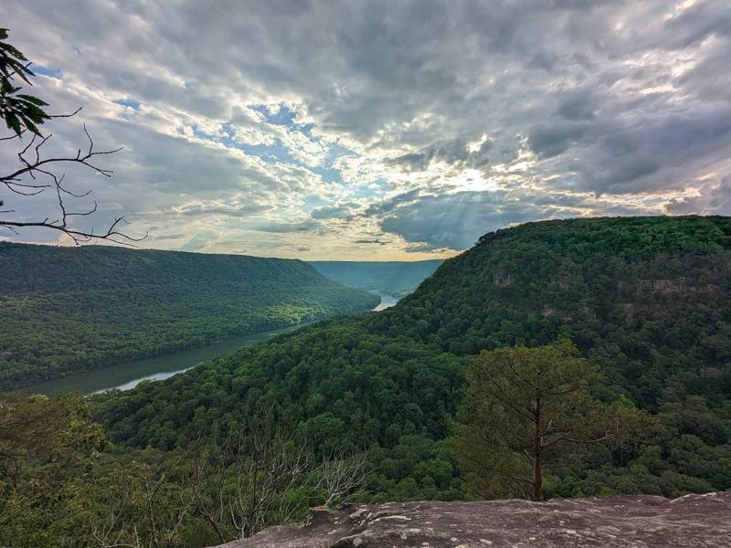 Tennessee River Gorge from Julia Falls Overlook, Prentice Cooper State Forest