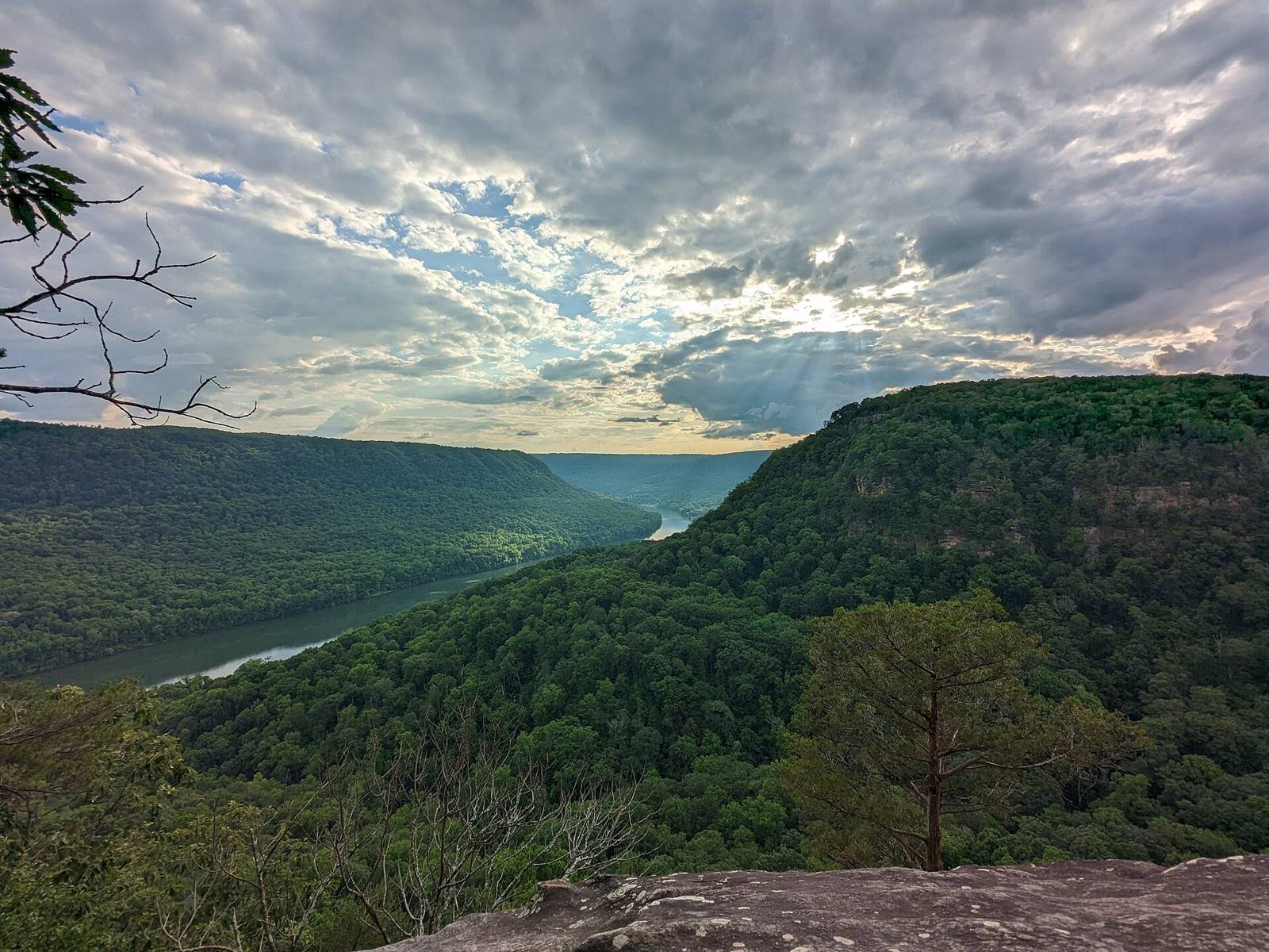Tennessee River Gorge from Julia Falls Overlook, Prentice Cooper State Forest